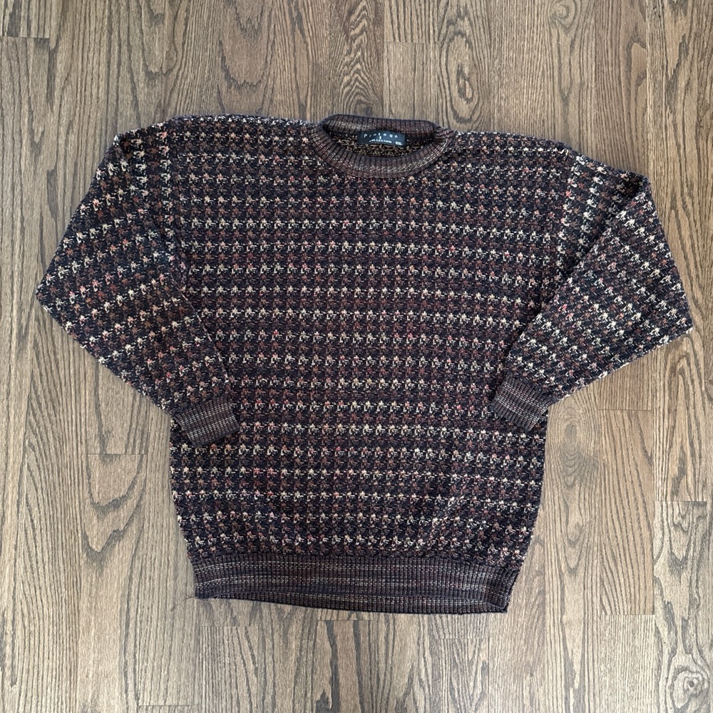 Protege Vintage Brown Patterned Sweater